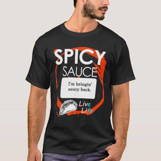 Taco Sauce Tshirts Spicy Group Halloween Costumes (Framsida)