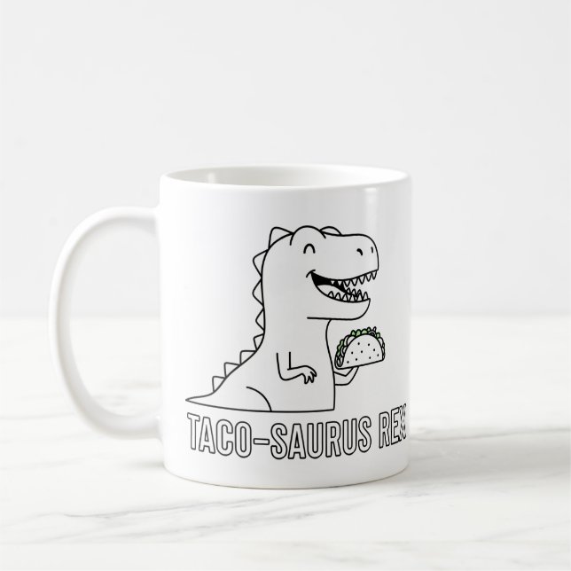 Taco-Saurus Rex Kaffemugg (Vänster)