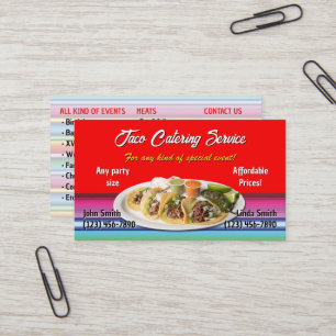 Taco Service-Affärskort Visitkort