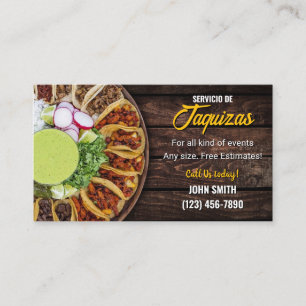 Taco Service-Affärskort Visitkort