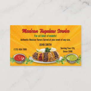 Taco Service Affärskorts Visitkort