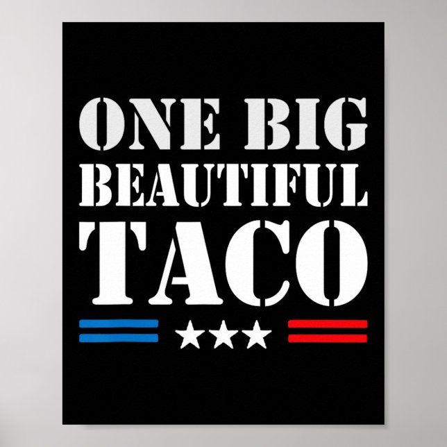 Taco Smeknamn Meme - En Stor Vacker Bill Rolig  Poster (Framsidan)
