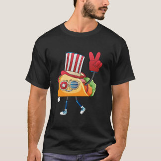 Taco Solglasögon Amerikansk Flagga Usa 4E Juli Fam T Shirt