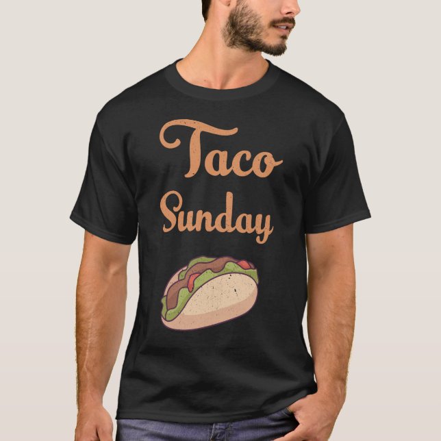 taco söndag t shirt (Framsida)