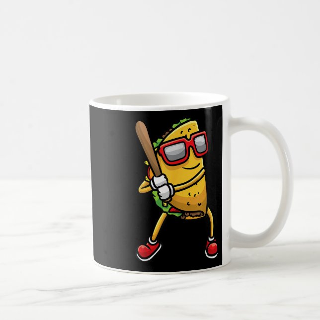 Taco Spela Baseball Mexican Cinco De Mayo Kids M Kaffemugg (Höger)