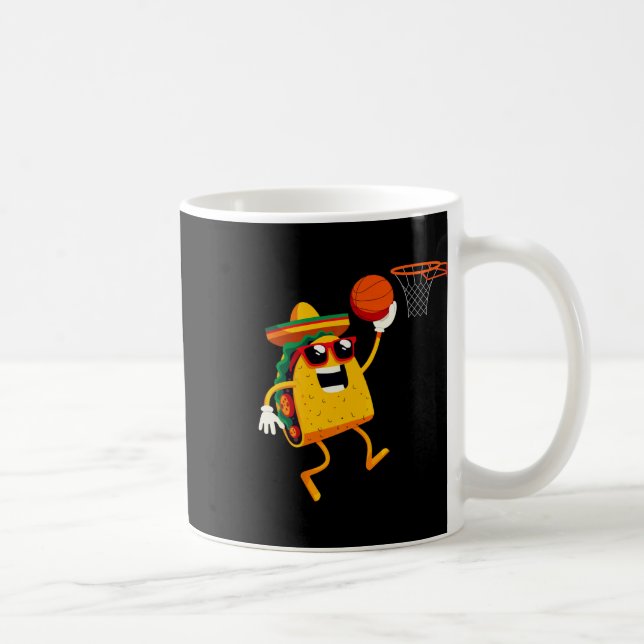 Taco spelande skelett för Cinco De Mayo firande  Kaffemugg (Höger)