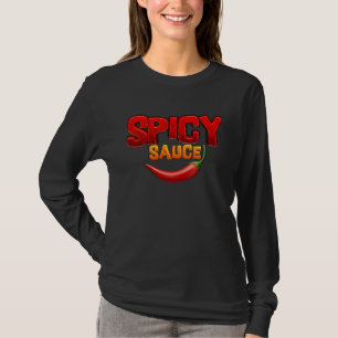 Taco Spicy Sauce Kostym Diablo Fire Hot Mild Ver T Shirt