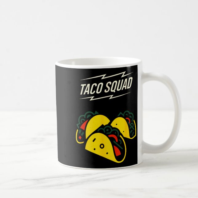 Taco-squad - cinco mayo rolig mexikansk mat  kaffemugg (Höger)