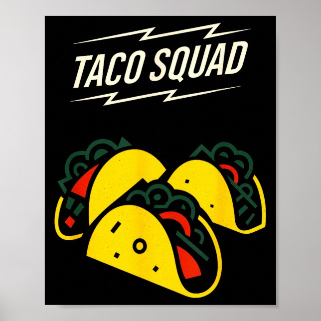 Taco-squad - cinco mayo rolig mexikansk mat  poster (Framsidan)