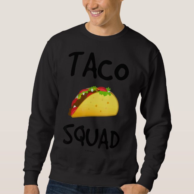 Taco Squad Taco Lång Ärmad Tröja (Framsida)