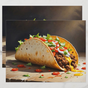 Taco Stilleben Scrapbookpapper