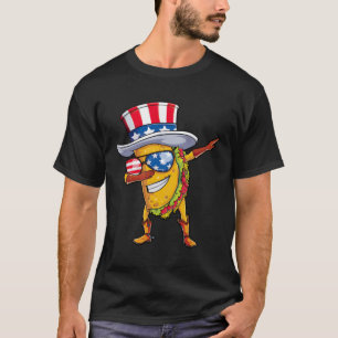Taco Sunglasses American Flagga USA 4:e juli T Shirt