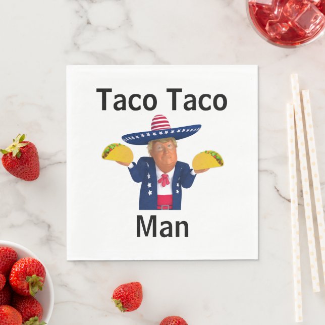 Taco Taco Man Pappersservett (Insitu)