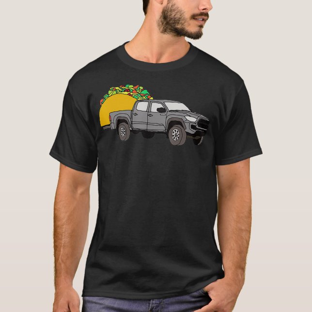 Taco Tacoma TRD Prerunner 4X4 Lastbil på väg 4WD T Shirt (Framsida)