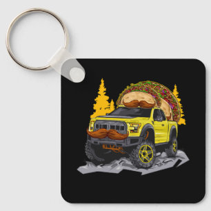 Taco Tacos Lastbil TRD-överlandning över land 4 x Nyckelring
