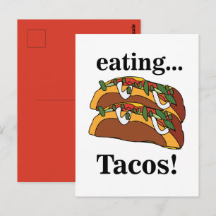 Taco Tacos Mat Roligt  Vykort