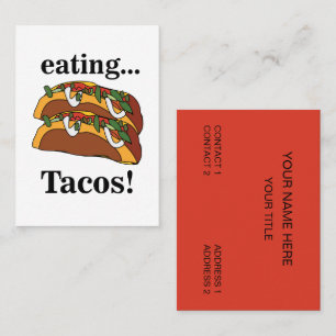 Taco Tacos Mexikansk Mat Visitkort