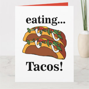Taco Tacos Rolig Födelsedag Kort