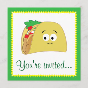 Taco Tecknad Inbjudningar