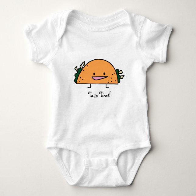 Taco Time! - Babybodysuit Tröja (Framsida)