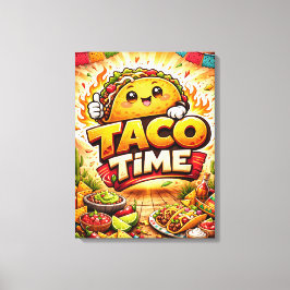 Taco Time - Fiesta Fiasco - Foodie Fiender Canvastryck