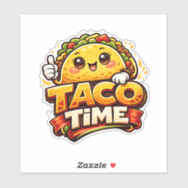 Taco Time - Fiesta Fiasco - Foodie Fiends Klistermärken