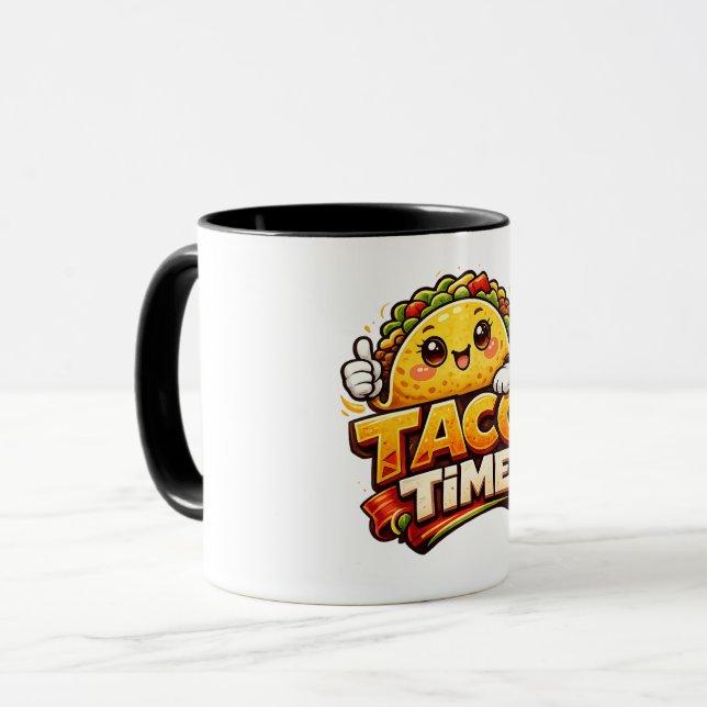 Taco Time - Fiesta Fiasco - Foodie Fiends Mugg (Framsida vänster)