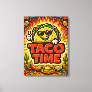 Taco Time - Fiesta Fiasco - Matvänner Canvastryck