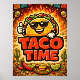 Taco Time - Fiesta Fiasco - Matvänner Poster