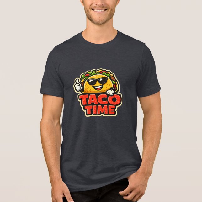 Taco Time - Fiesta Fiasco - Matvänner T Shirt (Framsida)