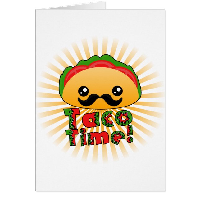 Taco Time Hälsningskort (Framsidan)