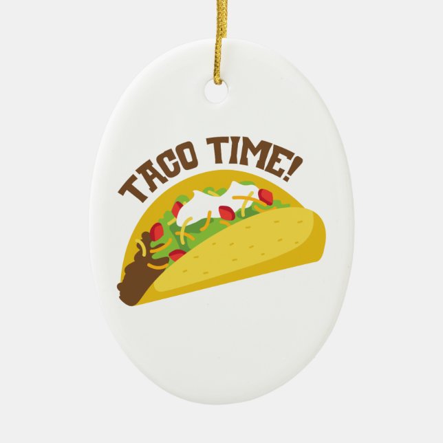 Taco Time Julgransprydnad Keramik (Framsidan)