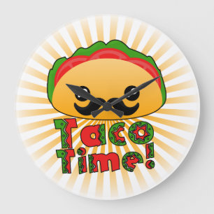 Taco Time Stor Klocka