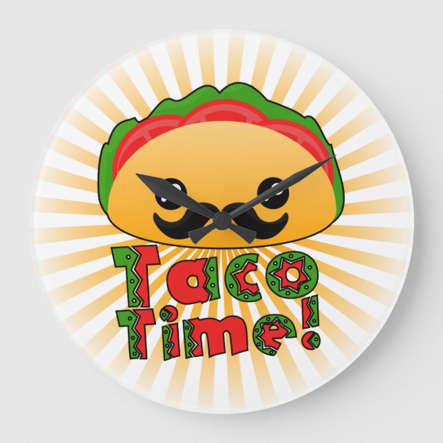Taco Time Stor Klocka (Framsida)