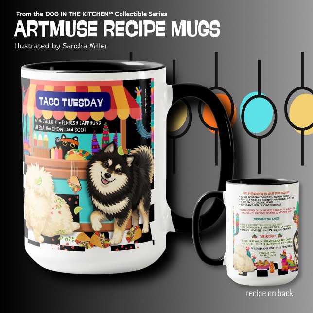 TACO TISDAG Chow-Lappy  Art Muse Recept Mugg (Skapare uppladdad)