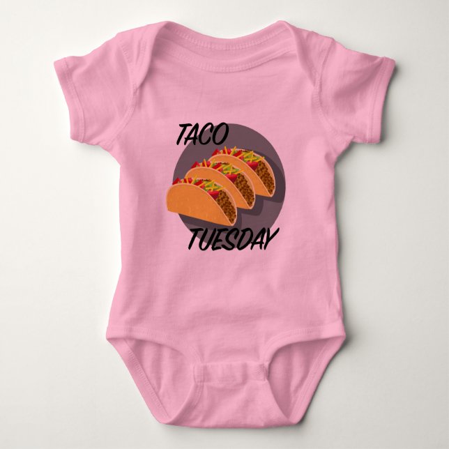 Taco Tisdag Design - Baby Jersey Bodykostym T Shirt (Framsida)