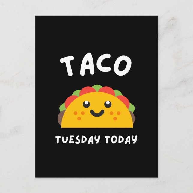 TACO TISDAG IDAG Postkort Vykort (Framsida)