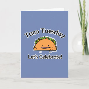 Taco Tisdag snäcka ost mexikansk mat Tack Kort