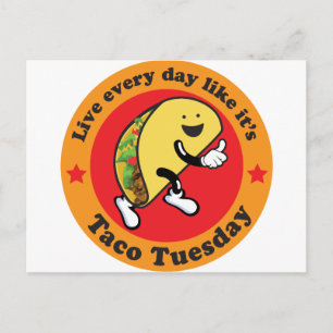 Taco tisdag varje dag vykort