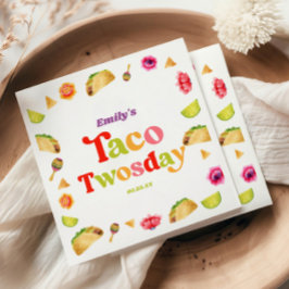 Taco Tosday Taco Tisdag 2:a födelsedag Party Pappersservett