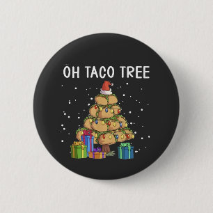 Taco Träd, mexikanskt livsmedel, god jul Knapp
