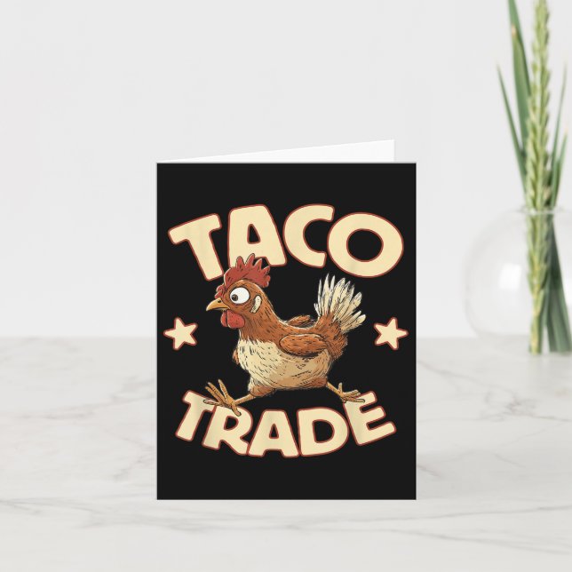 Taco Trade, Lundny Satire, Kyckling Kort (Framsida)