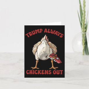 Taco Trump Alltid Chicken Out Funny Chicken Tariff Kort