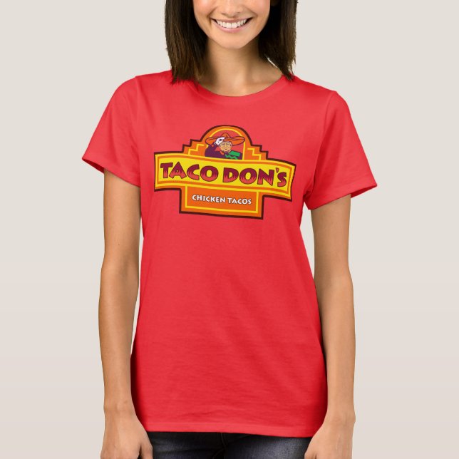 TACO Trump Alltid Chickens ut Tacos Don's Chicken T Shirt (Framsida)