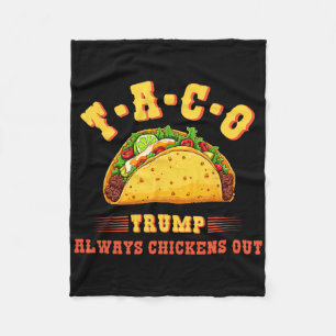 Taco Trump Alltid Kniper Sig Rolig Politisk T.a Fleecefilt