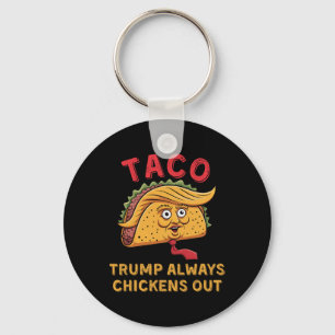 Taco - Trump Always Chickens Out - Anti Trump Smek Nyckelring