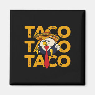 Taco Trump är alltid fegis Rolig kyckling Trump Magnet