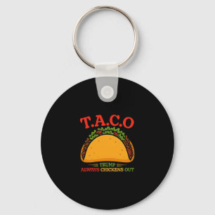Taco Trump Backar Alltid Ut Roligt Nyckelring