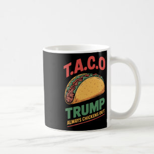Taco Trump Chickar Alltid Ut Rolig Taco Kaffemugg