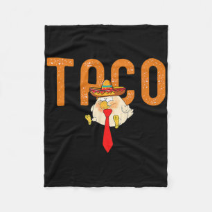 Taco Trump Chickar Alltid Ut Roligt Trendigt Kyckl Fleecefilt